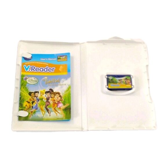 Vtech V Reader TinkerBell Great Fairy Rescue New Sealed 5-7 years Disney Manual - Picture 2 of 16
